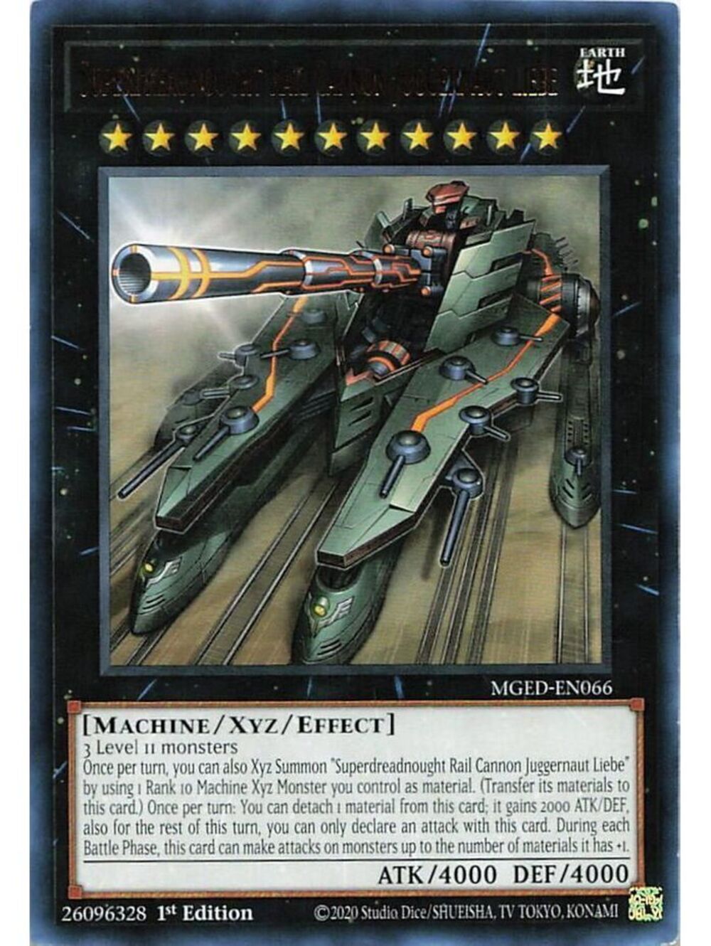 Yu-Gi-Oh! TCG 2021 Superdreadnought Rail Cannon Juggernaut Liebe NM MGED
